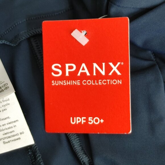 Spanx Sunshine 6" Pull On Skort UPF 50+ Midnight Navy Blue Women's Size L - Picture 14 of 16